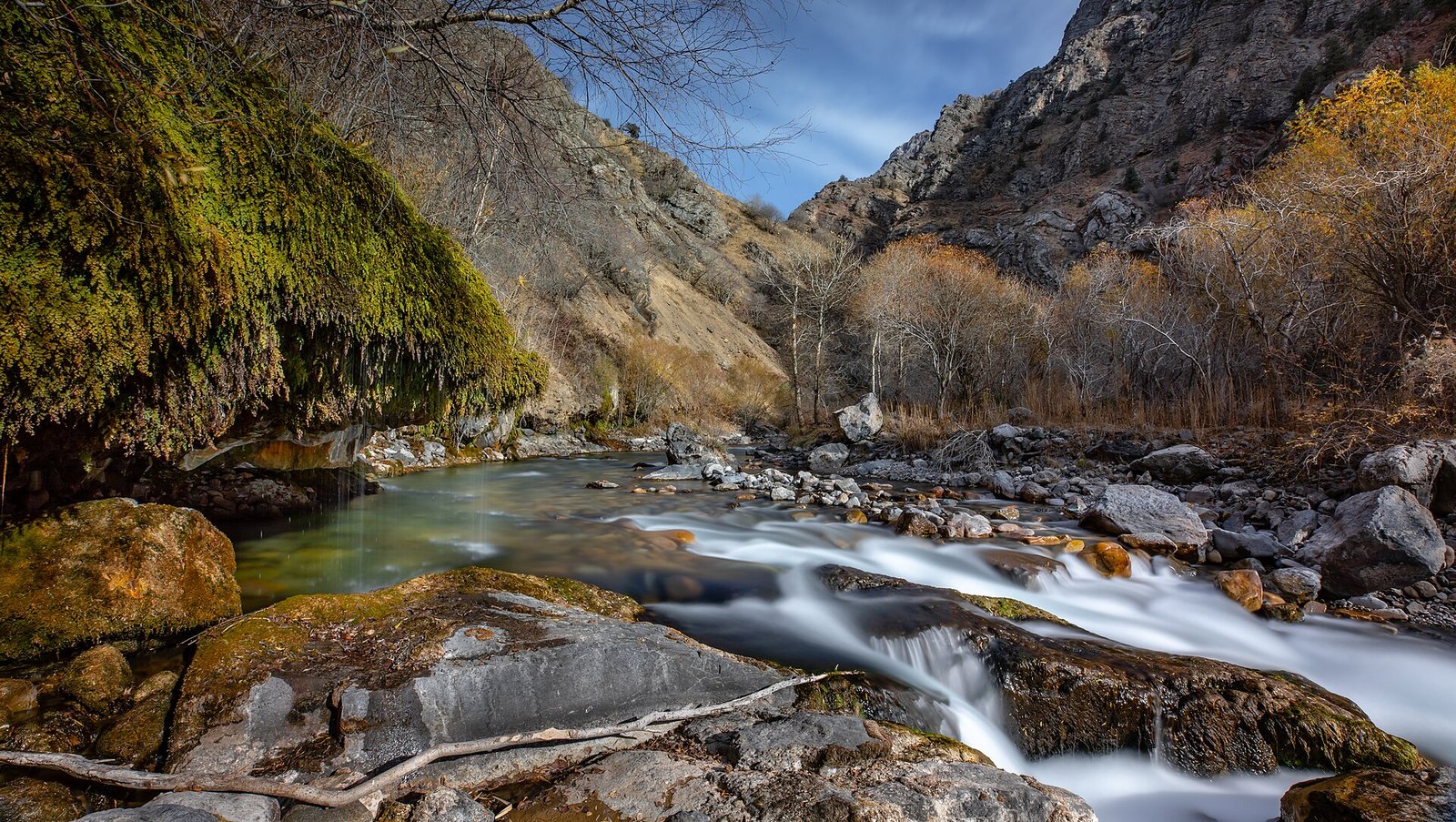 River rapids at Ugam-Chatkal national park, Tashkent Region, Uzbekistan.
